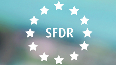 Illustration SFDR Bild SFDR mit Sternen darum